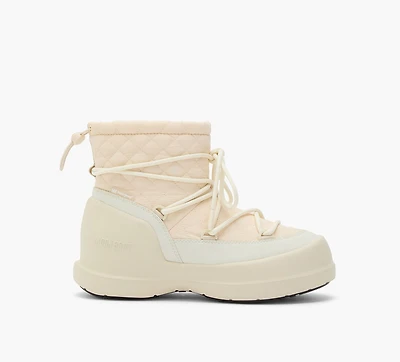 MOON BOOT | BOTTE MI-HAUTES MEZZALUNA MATELASSÉES BEIGE FEMMES
