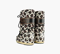 MOON BOOT | BOTTE ICON LÉOPARD TAN GRAND ENFANT FILLE