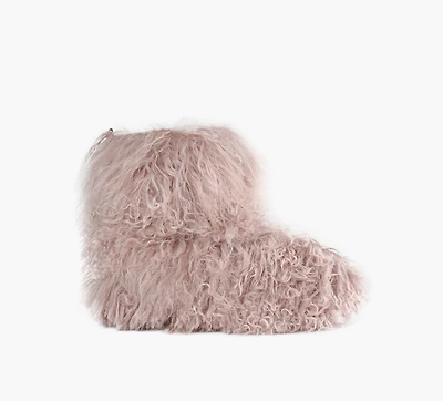 UGG | BOTTE COURTE CLASSIC FLUFF MOMMA MONGOLIAN ROSE PALE FEMMES