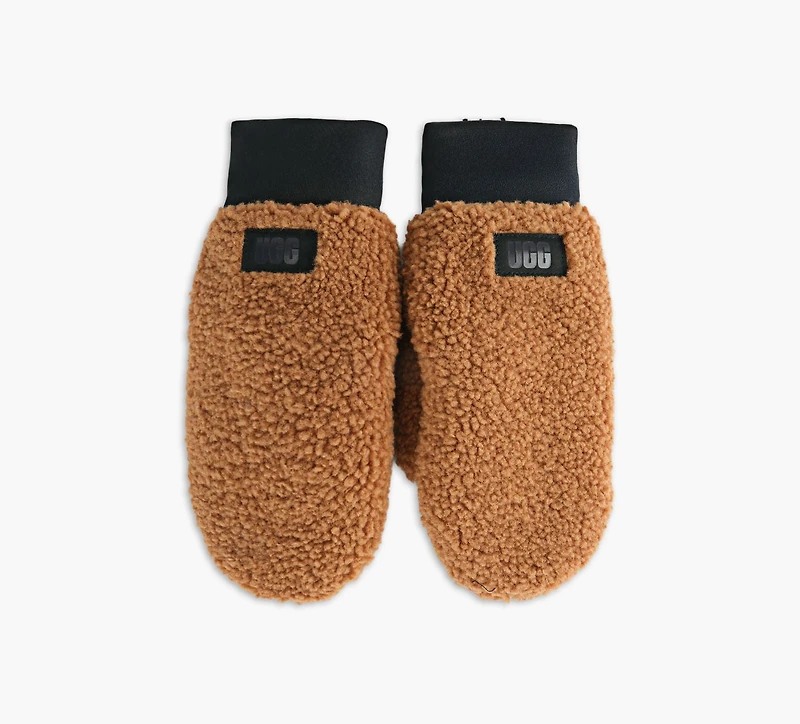 UGG | MITAINE FLUFF AVEC LOGO TAN FEMMES