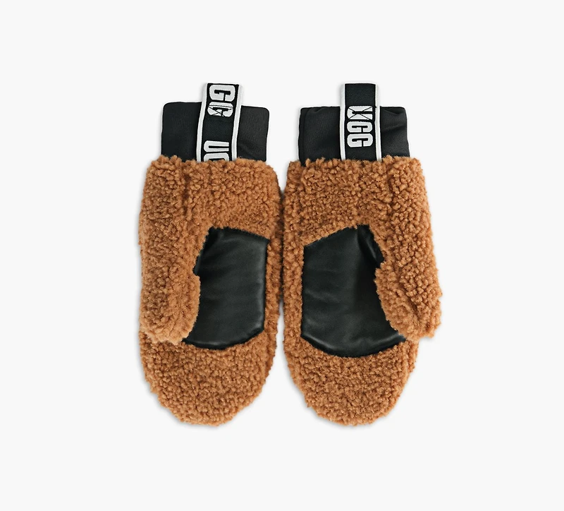 UGG | MITAINE FLUFF AVEC LOGO TAN FEMMES