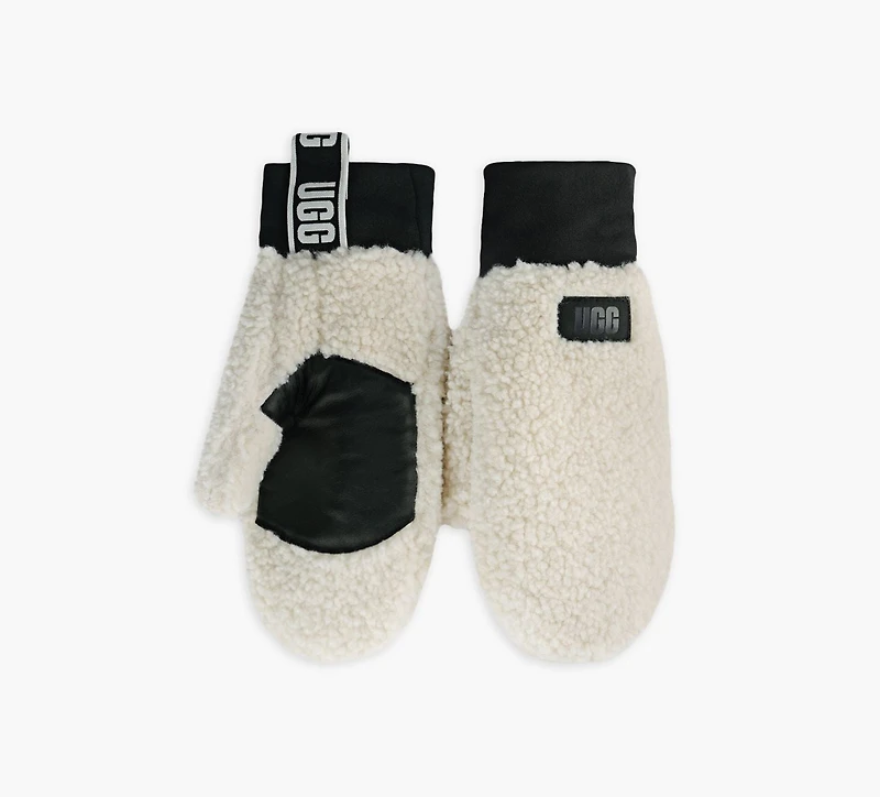 UGG | MITAINE FLUFF AVEC LOGO BLANC FEMMES