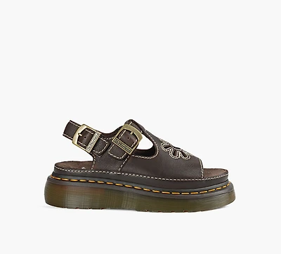 DR. MARTENS | SANDALES DUNNET FLOWER BRUN FEMMES