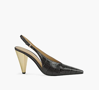 MICHAEL KORS | TALON À BRIDE ARRIÈRE ELECTRA BRUN FEMMES