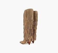 MICHAEL KORS | BOTTES À TALON JAYLA BEIGE FEMMES