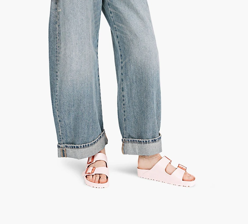 BIRKENSTOCK | ARIZONA À BOUCLE TRANSPARENTE ROSE PALE FEMMES