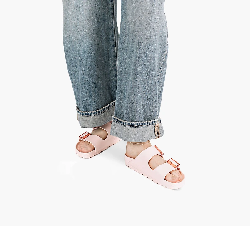 BIRKENSTOCK | ARIZONA À BOUCLE TRANSPARENTE ROSE PALE FEMMES
