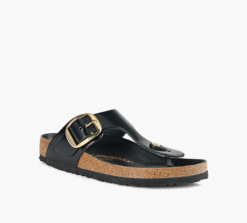 BIRKENSTOCK | GIZEH À GROSSE BOUCLE NOIR FEMMES