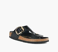 BIRKENSTOCK | GIZEH À GROSSE BOUCLE NOIR FEMMES