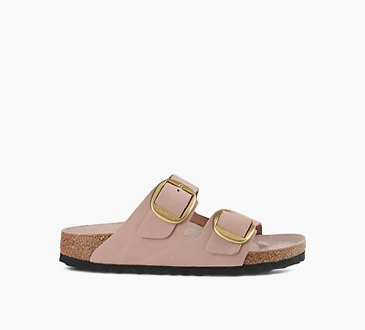 BIRKENSTOCK | ARIZONA À GROSSE BOUCLE ROSE PALE FEMMES
