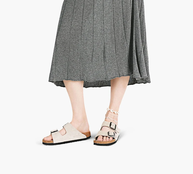BIRKENSTOCK | ARIZONA À SEMELLE SOUPLE TAUPE FEMMES