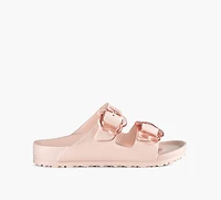 BIRKENSTOCK | ARIZONA À BOUCLE FLEUR ROSE PALE GRAND ENFANT FILLE