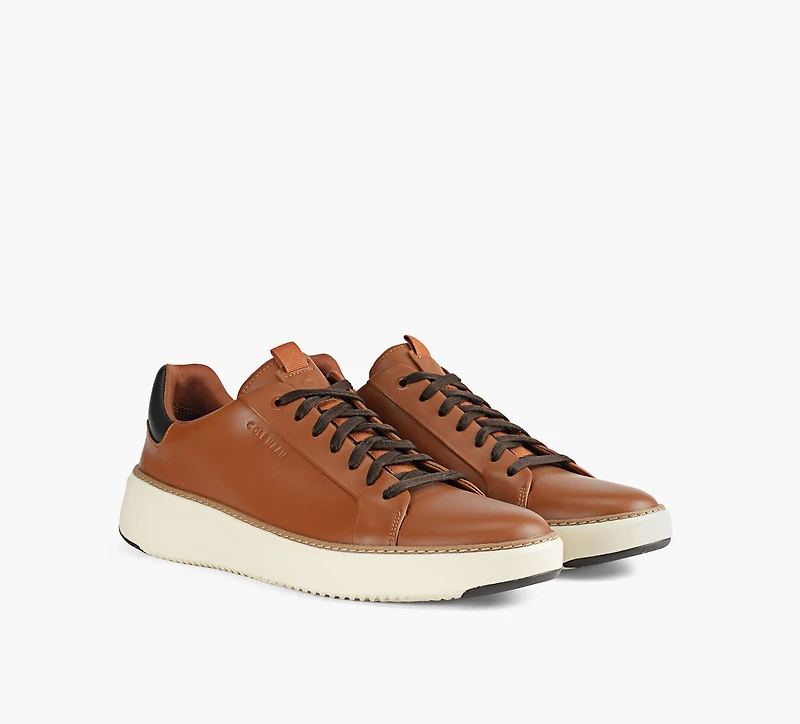 COLE HAAN | BASKET GRANDPRO TOPSPIN IMPERMÉABLE TAN HOMMES