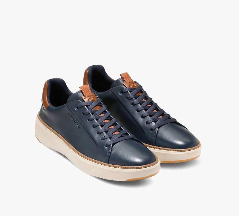 COLE HAAN | BASKET GRANDPRO TOPSPIN IMPERMÉABLE BLEU HOMMES