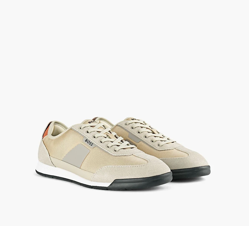 BOSS | BASKET À PROFIL BAS NITAN TAUPE HOMMES
