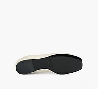 GANNI | BALLERINE AVEC ŒILLETS À LACER BEIGE FEMMES