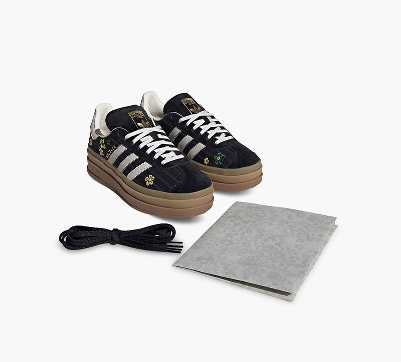 ADIDAS | BASKET GAZELLE BOLD X LIBERTY LONDON NOIR FEMMES
