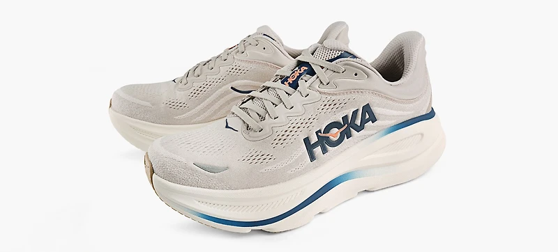 HOKA | BONDI 9 LARGE BLANC HOMMES