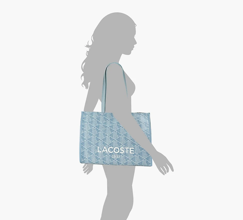 LACOSTE | FOURRE-TOUT JACQUARD | BLEU | FEMMES
