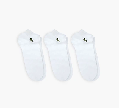 LACOSTE | LOT DE 3 PAIRES CHAUSSETTES BASSES BLANC UNISEXE