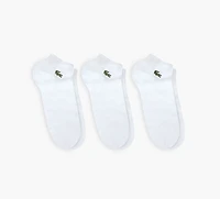 LACOSTE | LOT DE 3 PAIRES CHAUSSETTES BASSES BLANC UNISEXE
