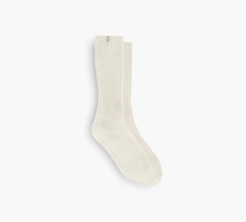 UGG | CHAUSSETTES MI-MOLLET CÔTELÉE SLOUCHY | BLANC | FEMMES