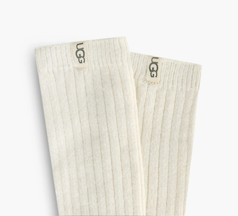 UGG | CHAUSSETTES MI-MOLLET CÔTELÉE SLOUCHY | BLANC | FEMMES