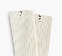 UGG | CHAUSSETTES MI-MOLLET CÔTELÉE SLOUCHY | BLANC | FEMMES