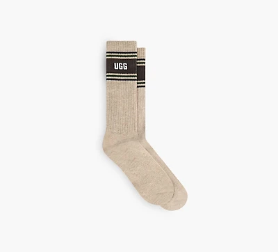 UGG | CHAUSSETTES MI-MOLLET JOSIAS VARSITY | BEIGE | HOMMES