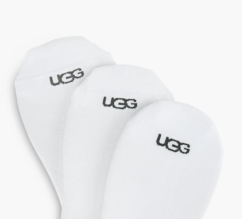 UGG | PAQUET DE 3 PAIRES CHAUSETTES INVISIBLES OLIVER BLANC HOMMES