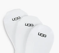 UGG | PAQUET DE 3 PAIRES CHAUSETTES INVISIBLES OLIVER BLANC HOMMES