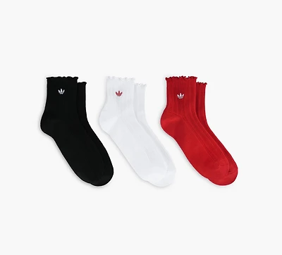 ADIDAS | CHAUSSETTES 3/4 VOLANTS ORIGINALES 3 PAIRES MULTICOLORE FEMMES