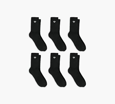 ADIDAS | CHAUSSETTES MI-MOLLET ORIGINALES TRÈFLE 2.0 6 PAIRES NOIR UNISEXE