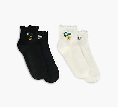 ADIDAS | CHAUSSETTES VOLANTS ORIGINALS X LIBERTY LONDON 2 PAIRES BLANC FEMMES