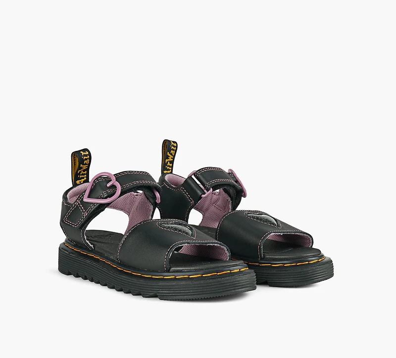DR. MARTENS | MARLOWE COEURS NOIR GRAND ENFANT FILLE
