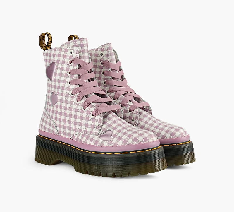 DR. MARTENS | BOTTE JADON COEUR ROSE PALE FEMMES