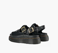 DR. MARTENS | SANDALES DUNNET FLOWER NOIR FEMMES