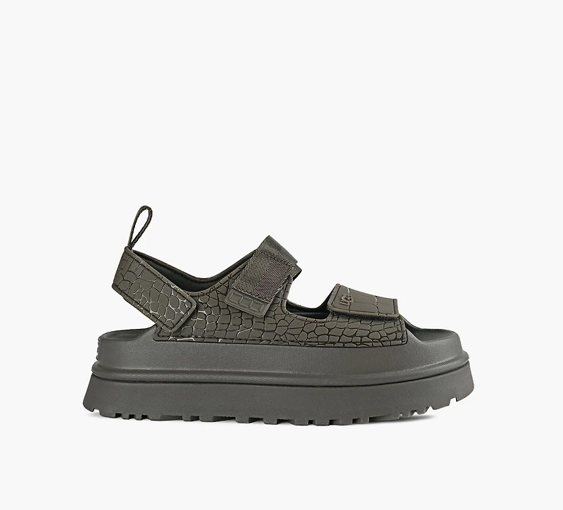 UGG | SANDALE GOLDENGLOW EMBOSSED GRIS FEMMES