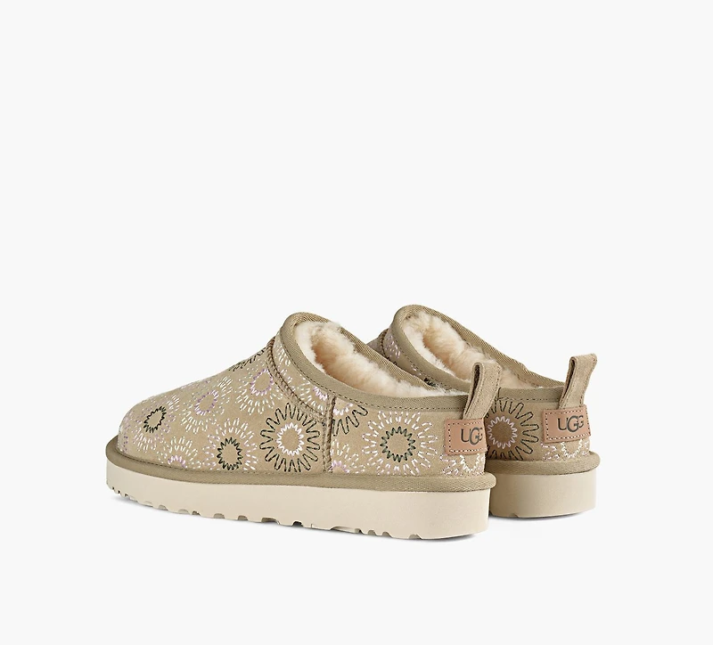 UGG | MICRO CLASSIC SUN STITCH BEIGE FEMMES