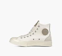 CONVERSE | CHUCK 70 HI TOP EN SUÉDE BLANC HOMMES