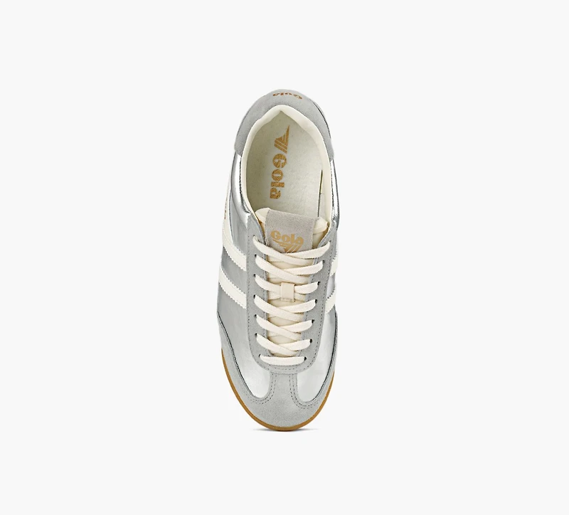 GOLA | BASKET FIREFLY MÉTALLIQUES ARGENT FEMMES