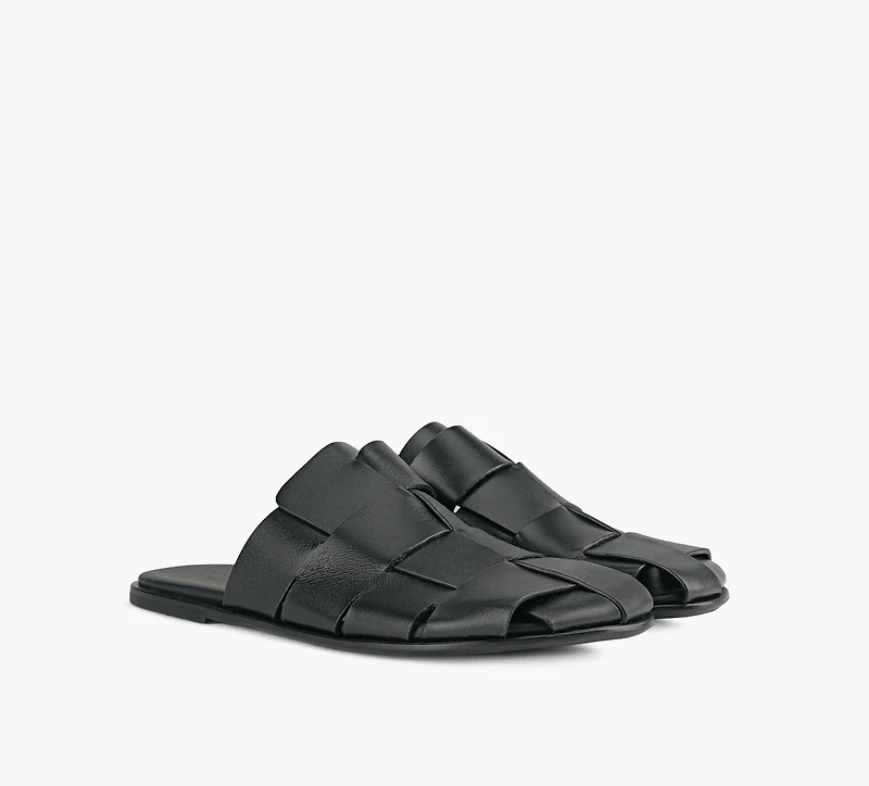 HEREU | MULE DIRA FINE NOIR HOMMES