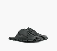 HEREU | MULE DIRA FINE NOIR HOMMES