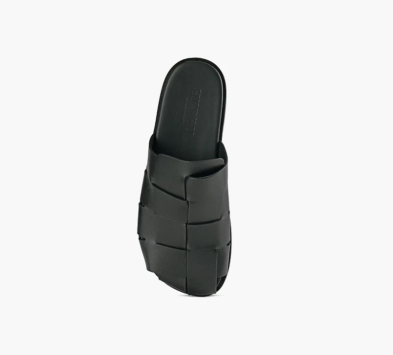 HEREU | MULE DIRA FINE NOIR HOMMES