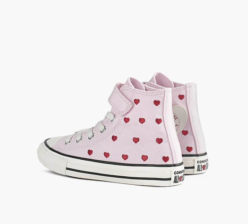 CONVERSE | CHUCK TAYLOR ALL STAR COEURS & ROSES ENFILAGE RAPIDE ROSE PALE GRAND ENFANT FILLE