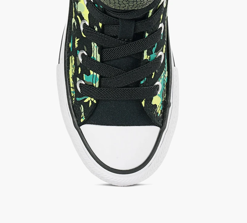 CONVERSE | CHUCK TAYLOR ALL STAR DINOS ENFILAGE RAPIDE NOIR GRAND ENFANT GARCON