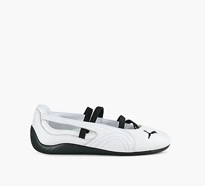PUMA | BALLERINE SPEEDCAT CUIR BLANC FEMMES
