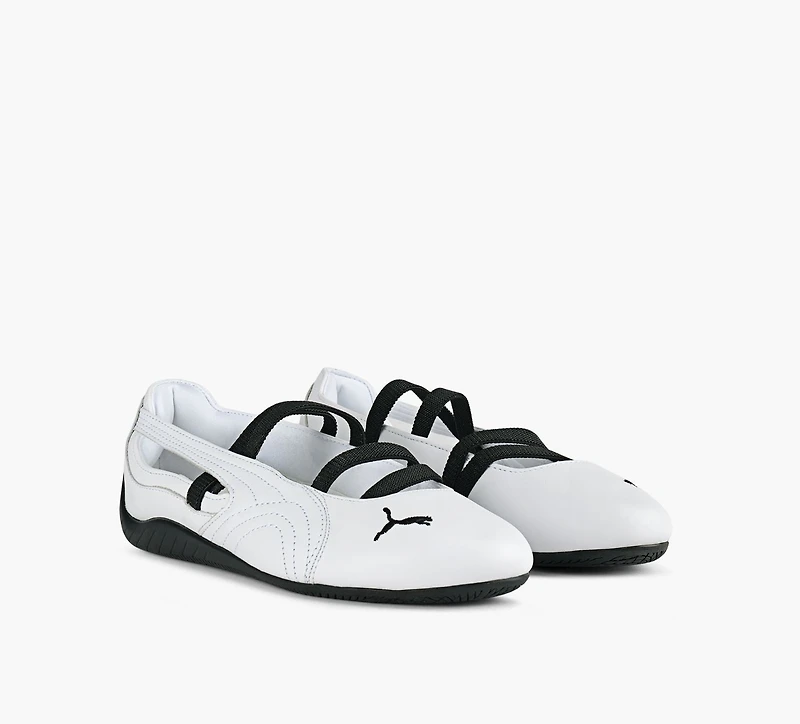 PUMA | BALLERINE SPEEDCAT CUIR BLANC FEMMES