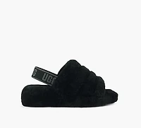 UGG | SANDALE FLUFF YEAH NOIR FEMMES