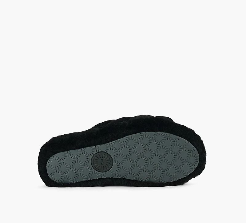 UGG | SANDALE FLUFF YEAH NOIR FEMMES